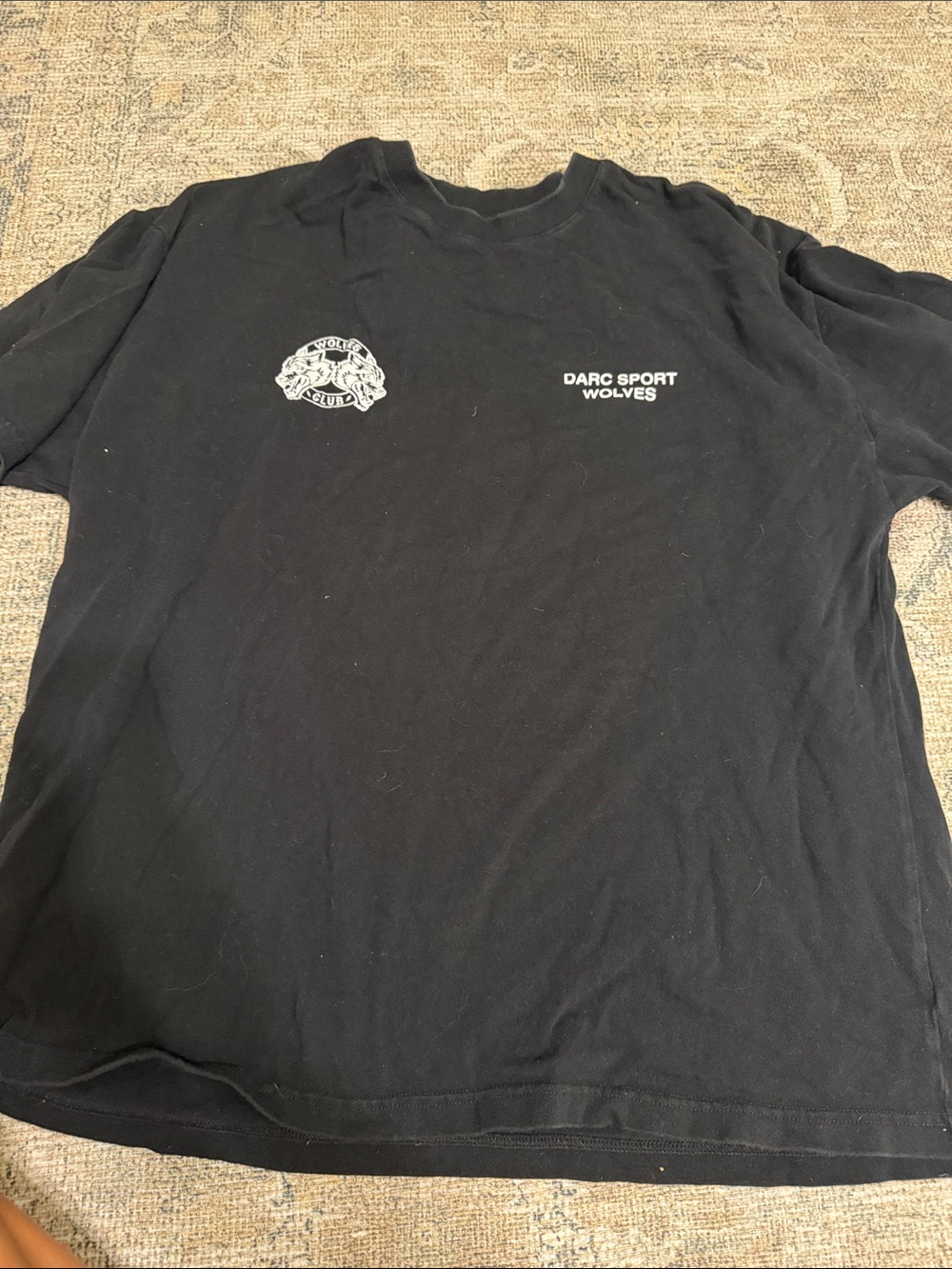 Darc Sport Black Short-Sleeve Graphic Crewneck Tee